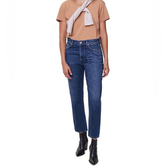 Citizens Of Humanity Denim - Citizens of Humanity Marlee Dark Wash Relaxed Fit Tapered Jeans Size 32